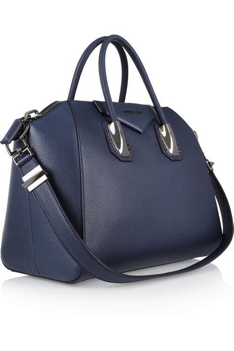 givenchy bluzy|Givenchy blue handbag.